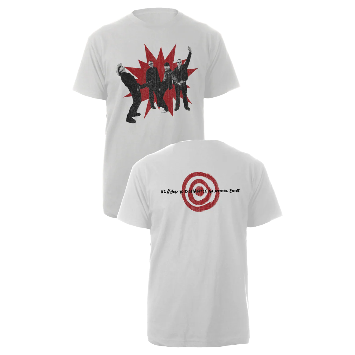 Red Explosion Tee - White